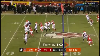 Every Joe burrow Sack Vs Chiefs|AFC championship