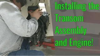 Mercruiser Transom Assembly and Engine Installation -- Mercruiser Gimbal Ring Replacement Ep 11