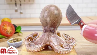 So Delicious Miniature Sweet And Sour Stir Fried Octopus Recipe | ASMR Cooking Mini Food