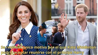 Se revela el único motivo por el que Kate Middleton podría aceptar reunirse con el príncipe Harry