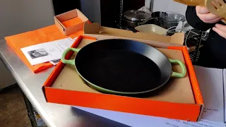 Unboxing Le Creuset Paella Pan... Also, Non-Stick Flat Pans from Marshalls.