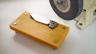 Simple surface grinding machine for knives (DIY) (ENG SUB)