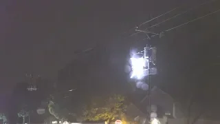 Hurricane Dorian Power flashes and wind, Wilmington, NC - 9/6/2019