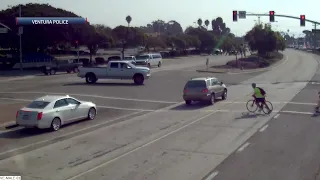 Near miss involving child prompts Ventura police to issue road safety message