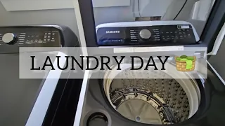 LAUNDRY DAY 🧺 | WASH DRY & FOLDING | weekly vlog | #samsungwashingmachine #laundryroutine #fyp