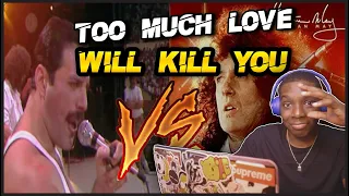 Queen - Too Much Love Will Kill You [Freddie Mercury VS. Brian May] REACTION! (Brian won..)