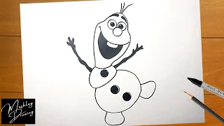 How to Draw Olaf Step by Step