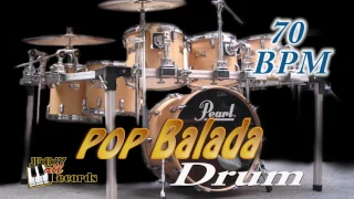 Pop Balada 70 bpm - Drum rhythm in ballad