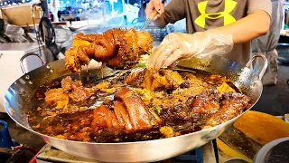 Amazing BANGKOK's STREET FOOD at Liab Duan Night Market l Thailand Street Food