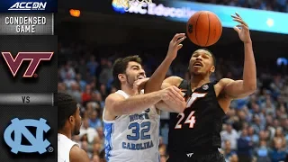 Virginia Tech vs. North Carolina Condensed Game | 2018-19 ACC Basketball