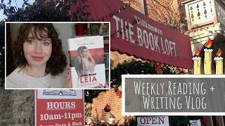 WEEKLY READING + WRITING VLOG | Reading LEIA PRINCESS OF ALDERAAN & Constructing My First Yule Log!