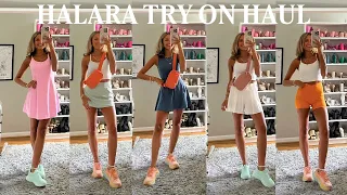 HALARA ACTIVEWEAR TRY ON HAUL || bike shorts, tennis dresses, and summer shorts (+ 20% off code)