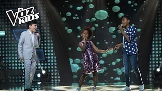 Jorge, Azuquitar y Brayan cantan Fuerte | La Voz Kids Colombia 2018