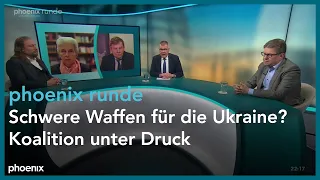 phoenix runde. Schwere Waffen für die Ukraine? – Koalition unter Druck