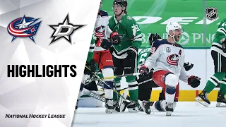 Blue Jackets @ Stars 3/4/21 | NHL Highlights