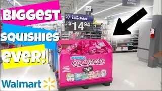 BIGGEST SQUISHIES EVER SOLD IN STORES AT WALMART! MUST WATCH! OMG!!