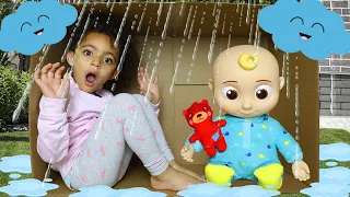 Rain Rain Go Away Kids Song + More | Leah's Play Time