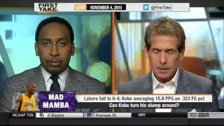 Espn First Take  - 11/4/2015 - Kobe Bryant to Lakers fans: 'Just freak out, it's good for the soul'