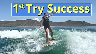 Wakesurfing Success: Teaching a Beginner and Nailing It on the First Try!