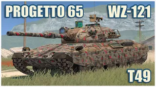 WZ-121, Progetto 65 & T49 • WoT Blitz Gameplay