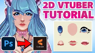 How To Prepare Characters For Live2D Cubism - Face Separation [ Beginner Tutorial ]