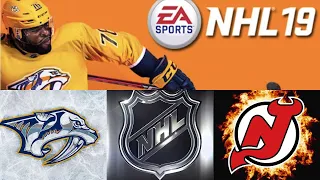 NHL 19 Season Mode: Nashville Predators vs New Jersey Devils (Xbox One HD) [1080p60FPS]