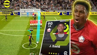 gameplay com J.DAVID jogador muito BUGADO efootball 2023 mobile