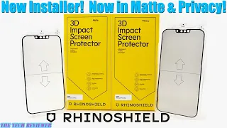 RhinoShield 3D Impact Screen Protector for iPhone 13 Pro/Max: NEW Installer! Privacy/Matte Versions!