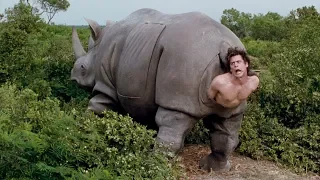 Эйс Вентура вылазит из носорога -  "Эйс Вентура 2: Когда зовёт природа" отрывок из фильма