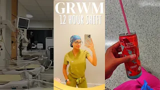 GET READY WITH ME FOR A 12 HOUR SHIFT AT THE HOSPITAL | GRWM VLOG