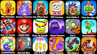 Dark Riddle 2,Dark Riddle 3,Pvz,Hcr2,Mario Run,Bowmater,Kick The Buddy,Draw To Smash,Granny