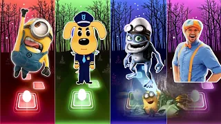 Sheriff Labrador - Blippi - Minions - Crazy Frog - Tiles Hop EDM Rush