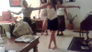 sirtaki zorba the greek DANCE at omry's house! OLE!!!