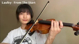 Laufey – From The Start | Violin Cover with Notes