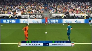 Final UEFA Champions League - UCL | REAL MADRID vs LIVERPOOL | Penalty Shootout | PES 2018 Gameplay