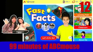99 minutes ABCMouse.com | Compilations of fun learn with Ella | Shapes, Numbers, Tracing, Alphabet