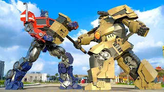 Pacific Rim vs Transformers - Optimus Prime x Tank Robot #2024 | VFX COMOSIX [HD]