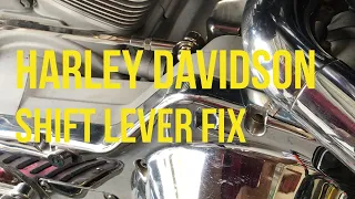 How To, Harley Davidson Loose Transmission shift lever Fix 15 minute.