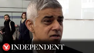 Sadiq Khan comments on pedestrian death after being hit by a bus near London Victoria
