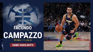 Facundo Campazzo highlights (16 points) in loss vs. Milwaukee Bucks (11/26/2021)