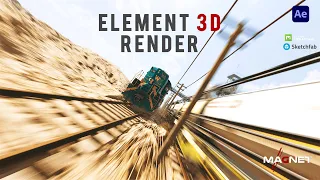 #videocopilot #element3d  #render  II The last train teaser II #aftereffect  effect