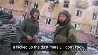 Interview of a BTR-82 crew after being hit by a RPG in Mariupol