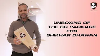 Unboxing of the SG package for Shikhar Dhawan