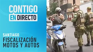 "SIN PERMISO": Carabineros realizó nueva fiscalización a motos y automóviles - Contigo en Directo