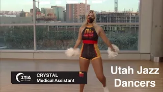 Utah Jazz Dancers - NBA Dancers - 4/2/2021 dance performance -- Jazz vs Bulls