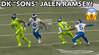 Jalen Ramsey vs DK Metcalf & Tyler Lockett (2021) Rams vs Seahawks highlights