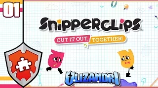 Snipperclips: Cut It Out, Together! - Puzzle Couple Cutting, The Noisy Notebook - Episode 1