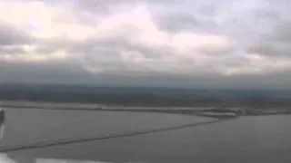 Lufthansa (Airbus A340) landing at Vancouver Airport