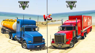 GTA 5 Coca-cola Truck VS Oil Tanker Truck - Which is Best ?