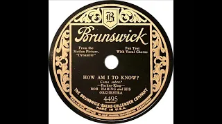 Bob Haring - How Am I To Know (Scrappy Lambert)